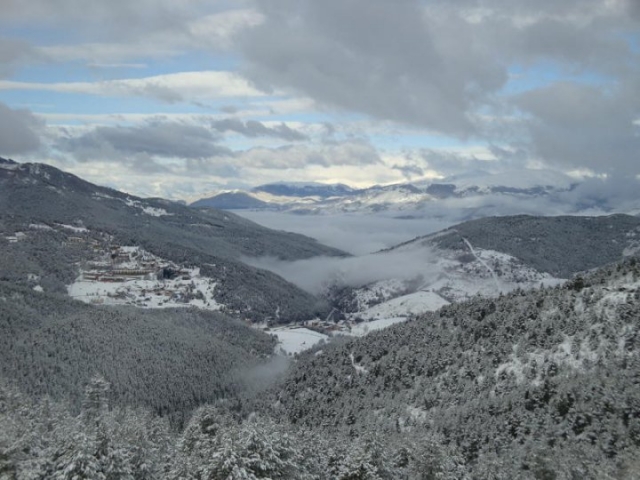 vistas desde la estacion de esqui